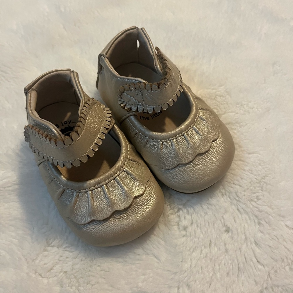 Gold Baby Shoes